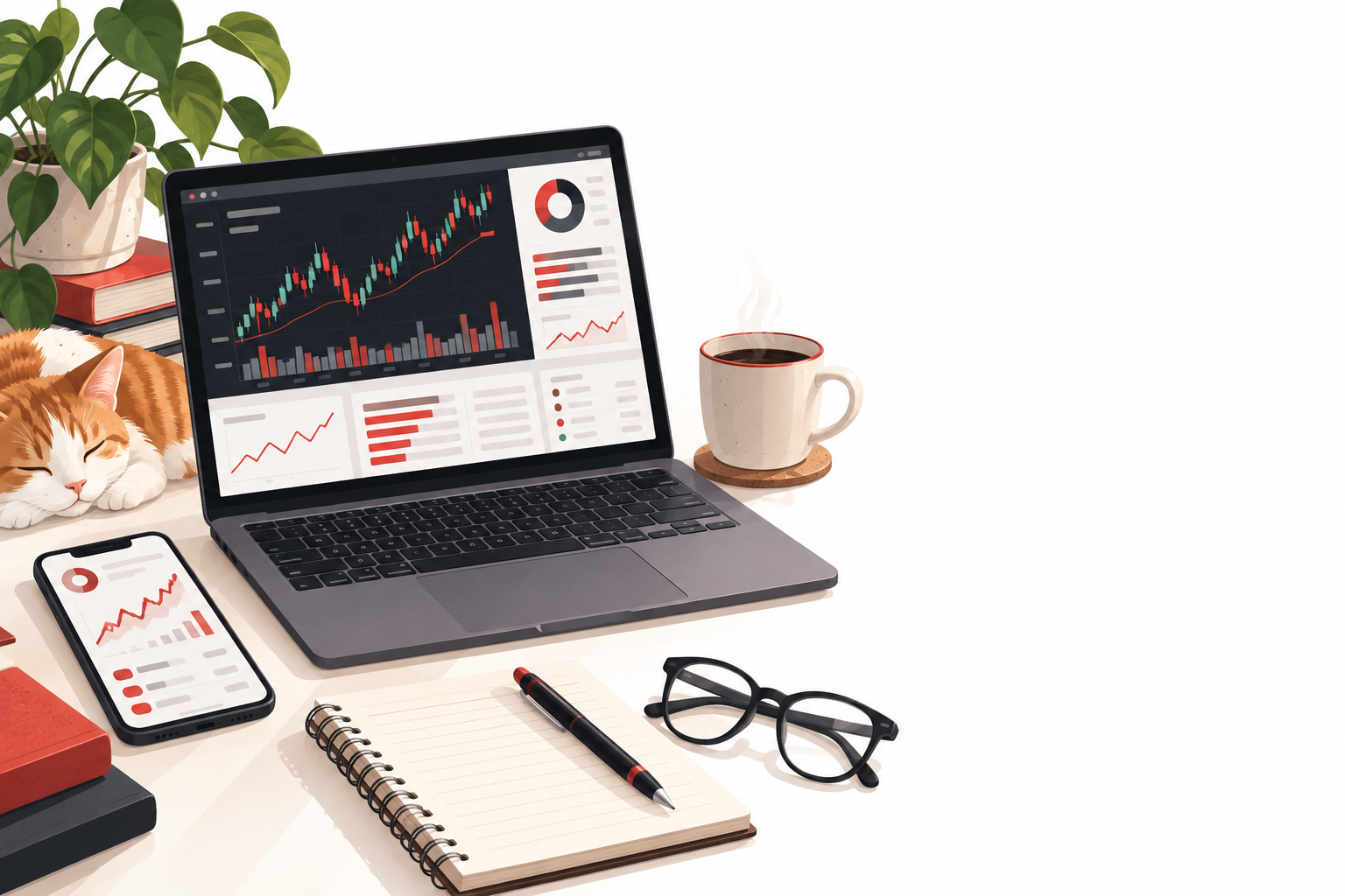 WorkBuddy 股票分析封面