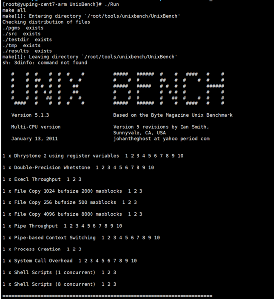 类 Unix 系（Unix，BSD，Linux）统下的性能测试工具：UnixBench 